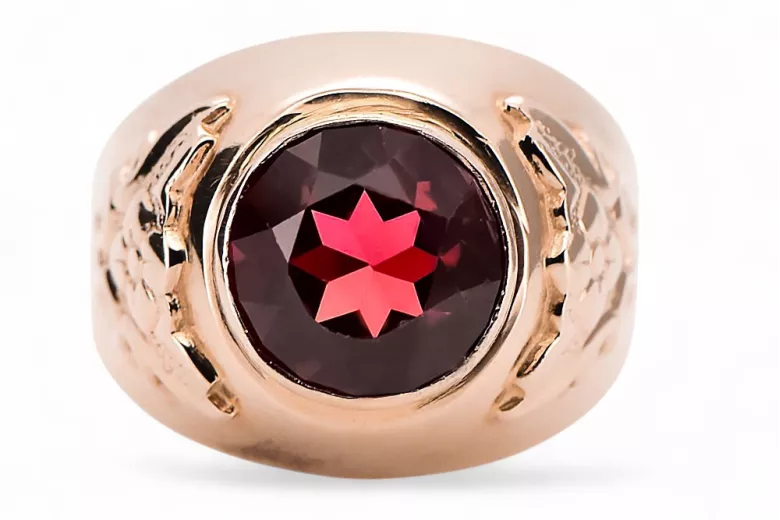 Ring Vintage Jewlery Ruby Original Vintage 14K Rose Gold vrc078r
